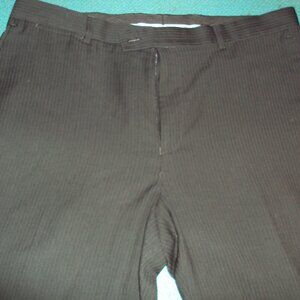 Men’s Dress Pants Slacks, J. Ferrar, 38x32, Black with Fine Pinstripe Detail